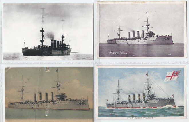 Postcards of HMS Hampshire
